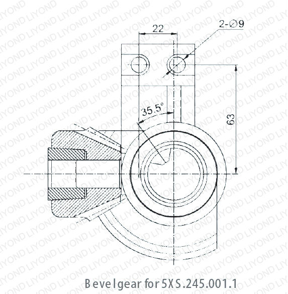 Earthing switch interlock one way 90 degree bevel gear precise gear for sale