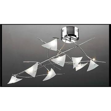 Elegant Modern Glass Leaf Shape Pastoral Practical Chic Ceiling Lights