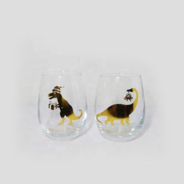 9oz small tumbler glass stemless wine glasses