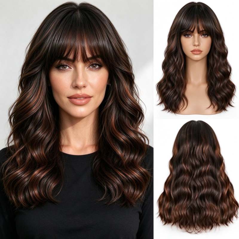 Water Wave Human Hair Lace Front Wig For Black Women