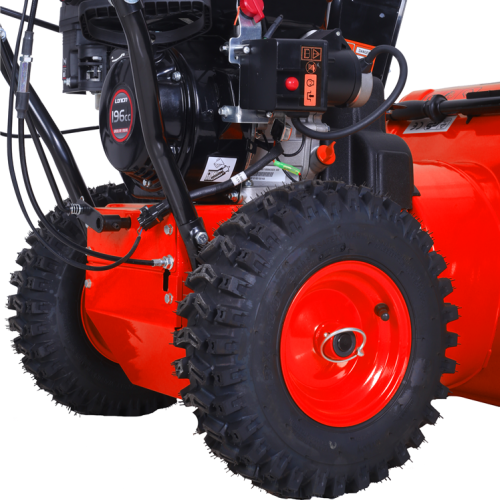 163cc displacement gas snow blower