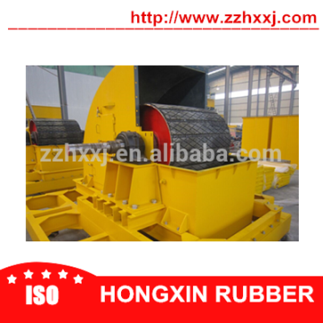 Weldable slide pulley rubber lagging