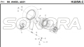 F11 RR. WHEEL ASSY für HU05W-C MIO 50 Ersatzteil Top Qualität