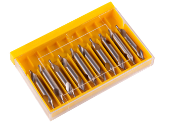 White Finished Metal Drilling HSS Center Drill Bits