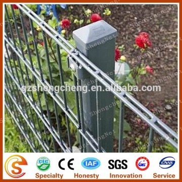 Welded double strand wire fencing Double mesh fence