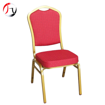 Modern Aluminum Frame Red Hotel Chair for Banquet Weddings