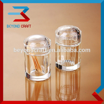 luxury crystal toothpick box ,glass toothpick box