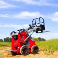 Roda kecil skid steer loader pembinaan pelbagai fungsi