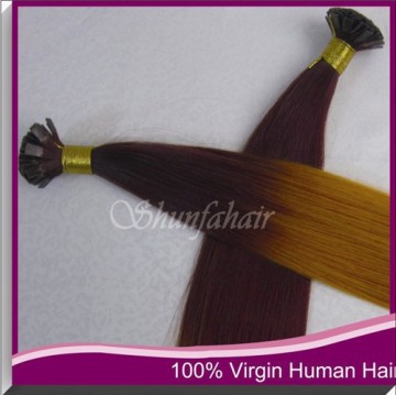 2014 hot sale virgin indian remy flat tip hair extension,100% virgin healthy blond flat tip hair extension