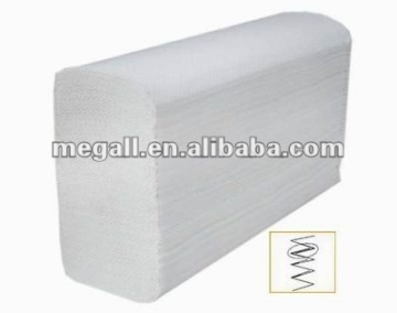 White Z-fold/N-fold/Multi-fold Paper Hand Towels