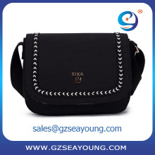 Hot sale nylon handbag girl fashion customized shoulder messager bag