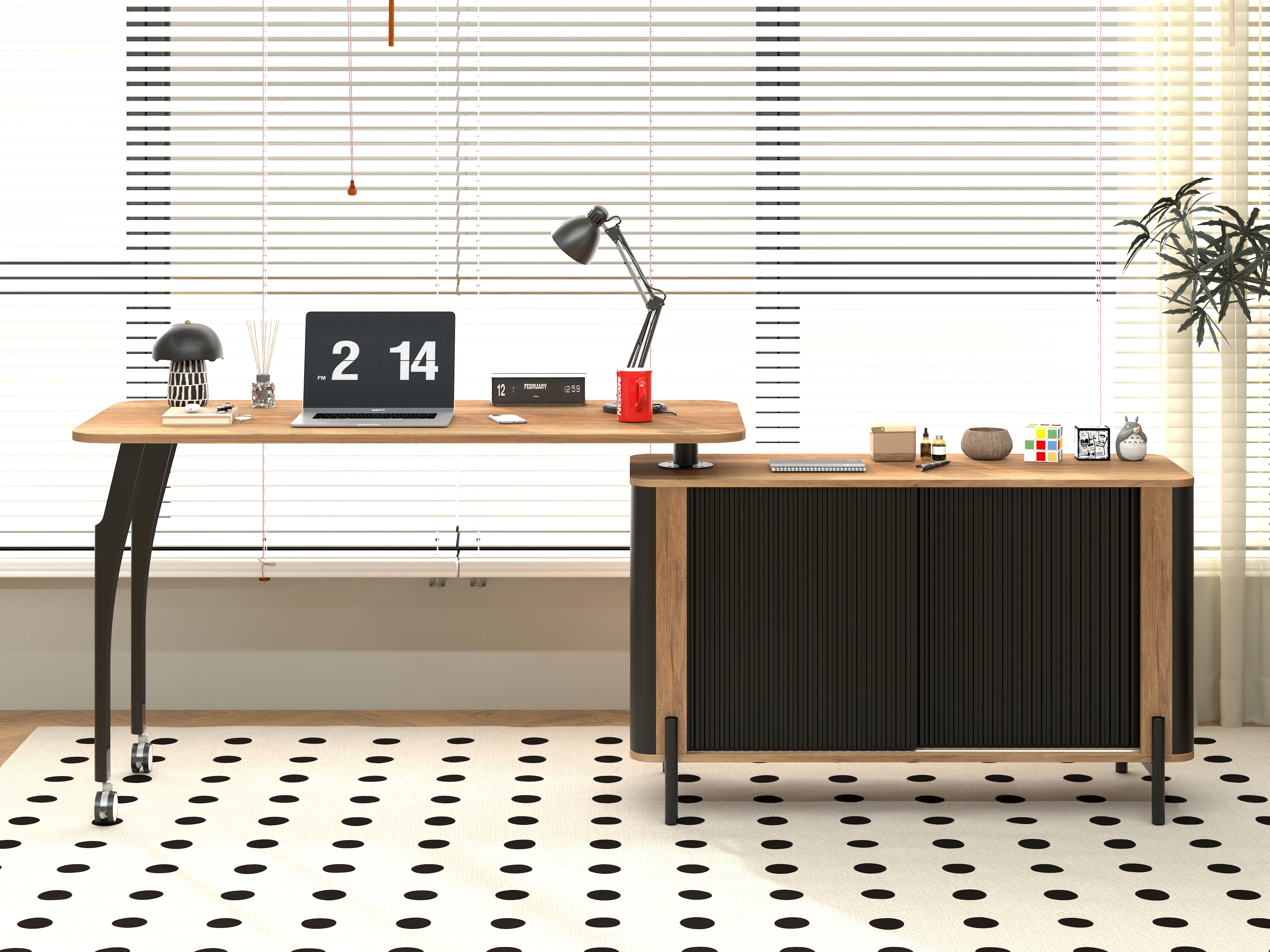 چرخش 360 درجه L-DESK CT-3888 04 360° Rotating L-DESK CT-3888 04