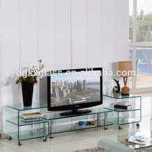 Modern Design living room furniture Clear Bend tv table glass and top center coffee Glass Table