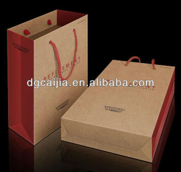 Brown Printing Creative Hand Brown kraft Paper Bag for Packaging