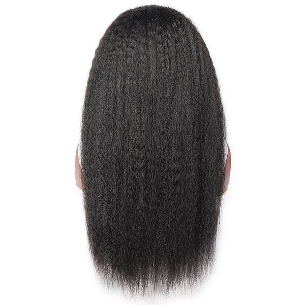 Spark Yaki Straight Headband human hair Wig Glueless Kinky straight  Wigs Natural Black Headband Straight Wigs for Black Women