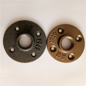 Threaded pipe floor flange used in DIY furniture