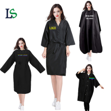 Custom Salon Beauty Logo Waterproof Spa Robes with Sleeves