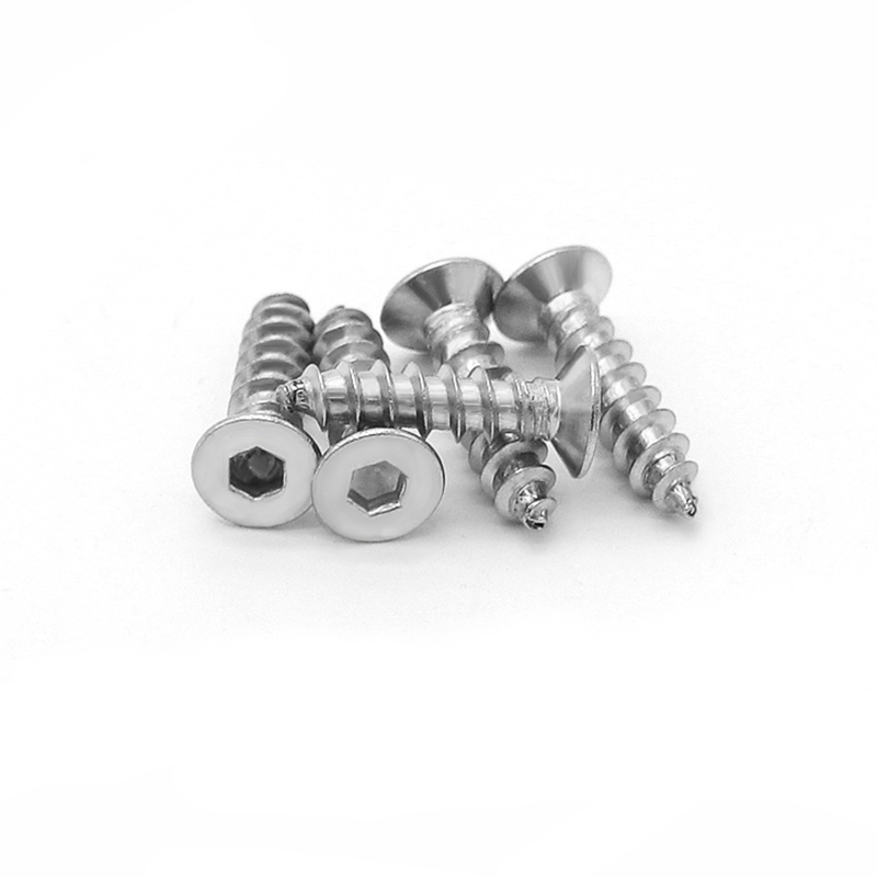 China Nice Quality High Precision stainless steel Outer circle and inner hexagon Self Tapping Screws