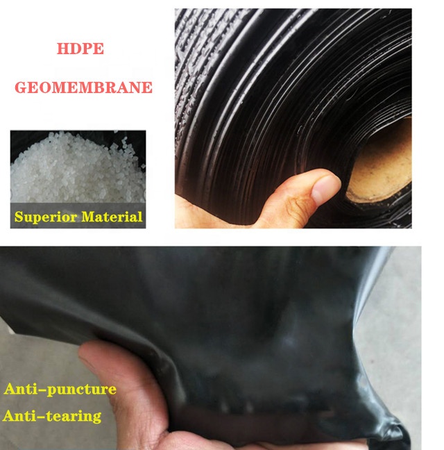 HDPE geomembrane liner for pond