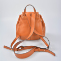 Damen Soft Leather Rucksack mit Klappenverschluss