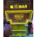 Customized light display stand counter display light sign