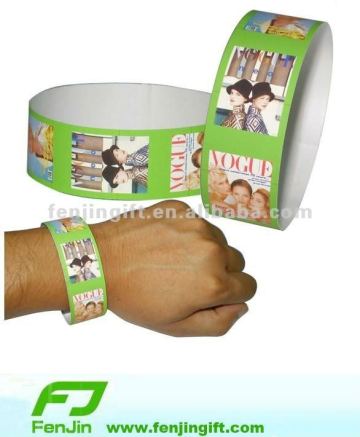 Customized tyvek paper wristband