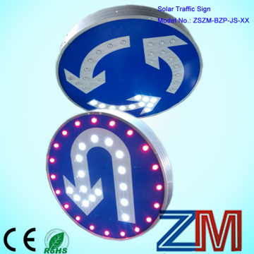 Solar LED Flashing Branch Roadway Traffic Sign