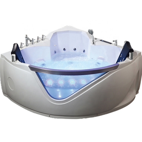 Hydrotherapy Bath Spa 1500mm Corner Massage Bathtub Whirlpool Bath