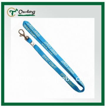 Bright Blue Printed Tubber Lanyard