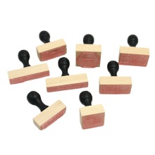 Wholesale Liquid Polymer DIY Wooden Rubber Stamps for Stamps Making