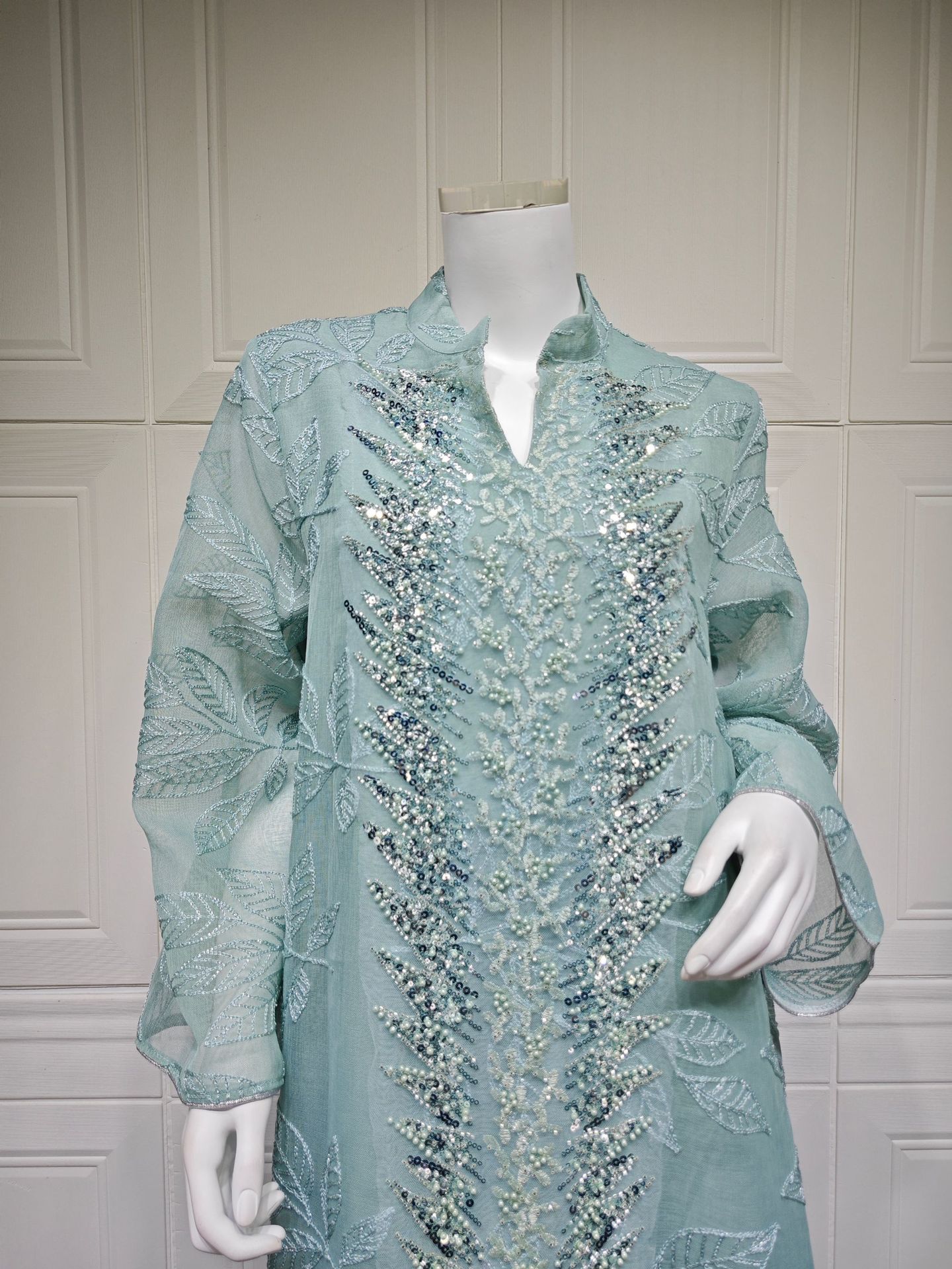 لباس لاکچری رمضانی جلابیا عبای زنانه AB561 (6) Ramadan Luxury Jalabiya Abaya Dress for Women AB561 (6)