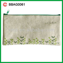 rectangular cotton fabric promotional pencil case