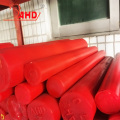 Diámetro de 20 mm 30 mm de poliuretano rojo 90A PU PU Varilla