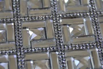 Hot melt adhesive glass crystal rhinestone motif 24*40cm