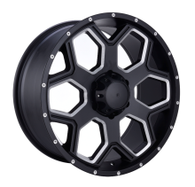 Pick-up Wheel Flat Black Milled Windows
