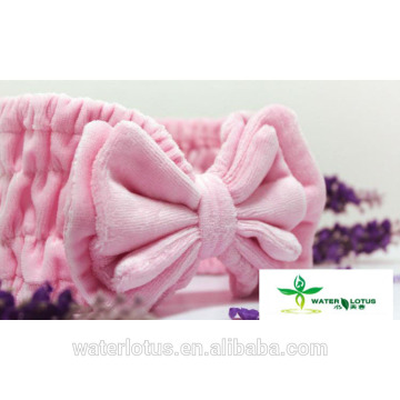 Lovely elastic headband butterfly towel headband