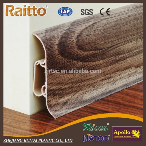 Kitchen Decorative Hard Wooden Floor Accessory PVC Plinth