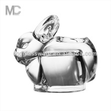 Rabbit Shaped Luxury Tealight Votive Clear Glass Candle Holder