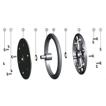 Farm machinery Wheels for seeding machine