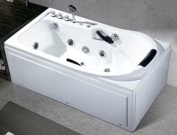 Portable Whirlpool Massage Bathtub Air Glass Tub Heater