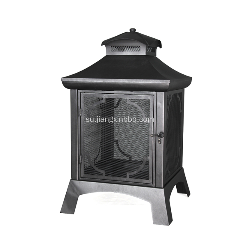 Hideung Keusik cet Steel Kai outdoor Firepit