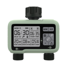 Automatic 2 Outlet Irrigation Garden Water Timer - HCT-326