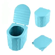 Outdoor Camping Portable Toliet Plastic Folding Toliet for Traveling