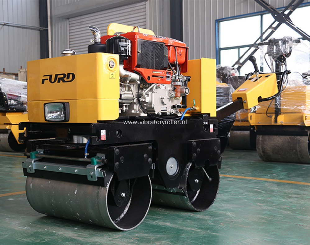 800Kg Double Drum Manual Road Roller Compactor