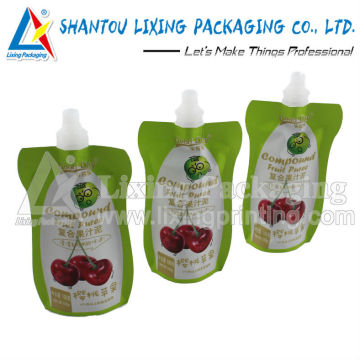 LIXING PACKAGING zipper spout pouch, zipper spout bag, zipper pouch with spout, zipper bag with spout, zipper spout pouch bag