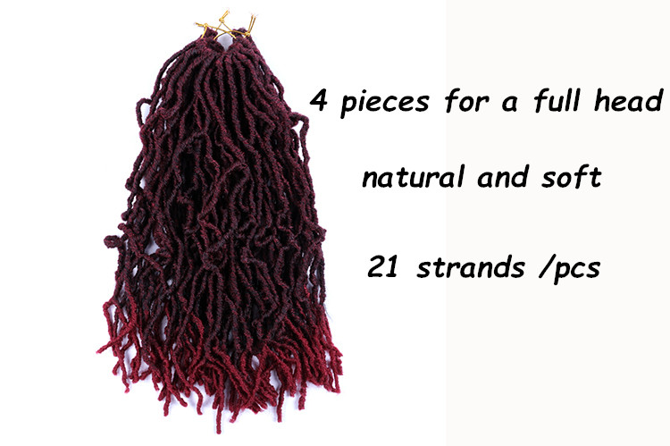 Wholesale Factory Price Crochet Hair New Locs Synthetic Crochet Braid Hair Soft Long Goddess Locs  Braids Hair Extension