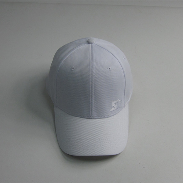 Bordado blanco de encargo seco apto gorra bordada