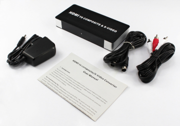 HDMI in and RCA Svideo Cvbs R/L out converter