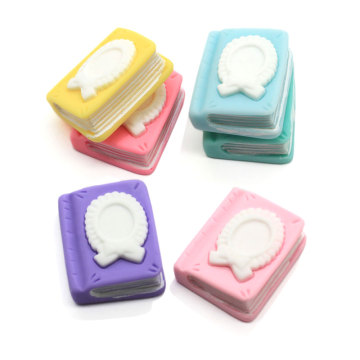 100Pcs/Lot Candy Color Cartoon Fairy Table Book Flat Back Resin Cabochon Scrapbooking Fit Hair Bow Center DIY Dollhouse Toys