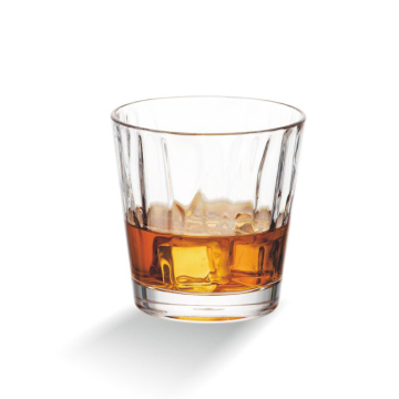 Double Rock Glass - Unique Whisky Glass Plastic Embossed Double Old Fashioned Glass
